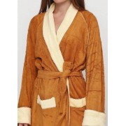 Халат F&P L,2XL помаранчевий  бамбук 506-03